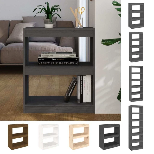 Book Cabinet Room Divider Display Book Rack Bookshelf Solid Wood Pine vidaXL