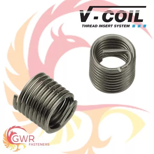 UNC V-Coil Wire Thread Repair Inserts - Heli-Coil Compatible - Stainless Steel