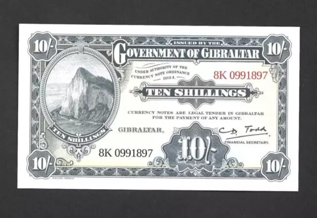 10 Shillings/50 Pence Unc Banknote From Gibraltar 2018  Pick-Nl"Year Of Tourism"