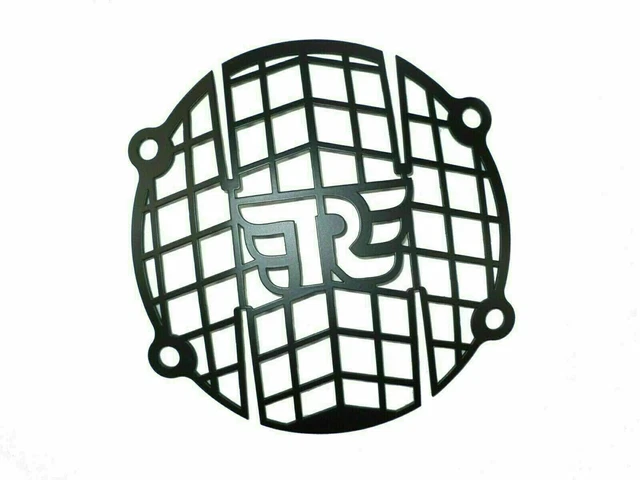 Jeu De Grilles Pour Phare Et Feu Arrière Royal Enfield Classic Reborn 350 - Noir Et Chrome, Neuf