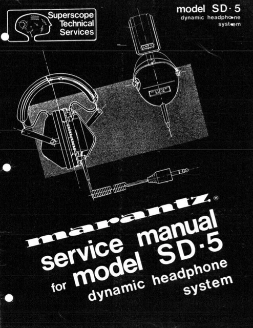MARANTZ SD-5 SCHEMATIC Diagram Service Manual Repair Circuit Diagram £ ...