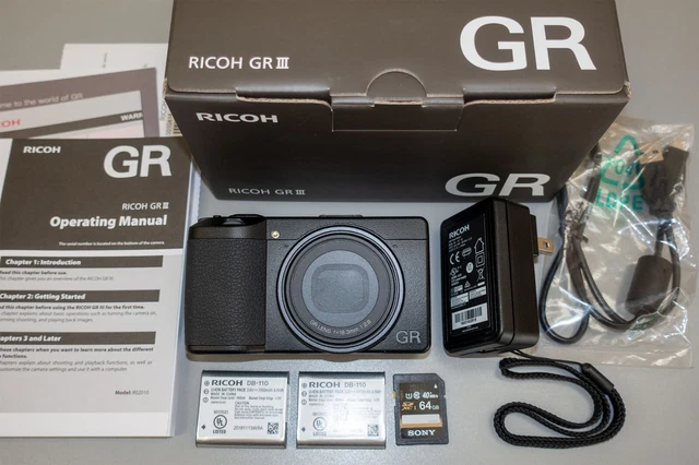 Ricoh GR III (GR3) APS-C 24.2MP f/2.8, 28mm (35m equiv.) Digital Camera, Babied
