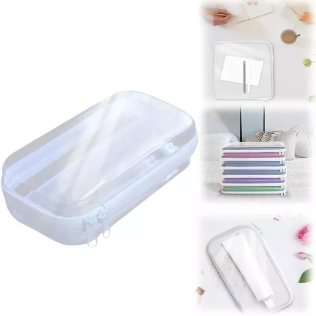 Crafts Accessories Zippered Hard Pouch Toy Storage Bin Cosmetic Makeup Bags