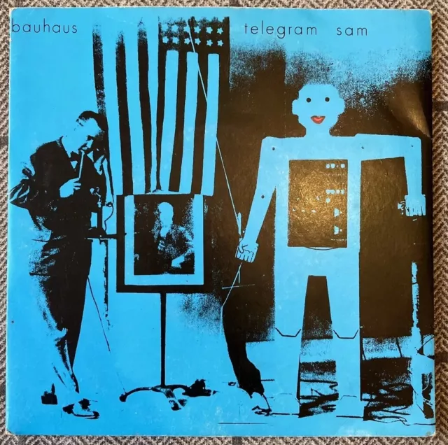 Bauhaus Telegram Sam *Rare Label Misprint 7” Single 1980 4AD vg+/vg