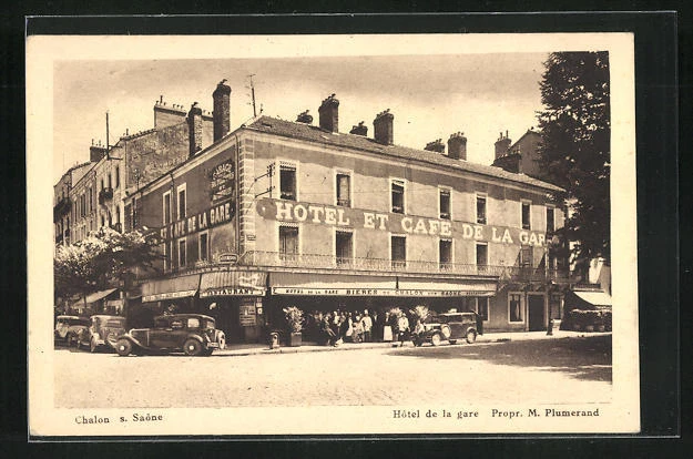CPA Chalon-sur-Saone, Hotel de la gare