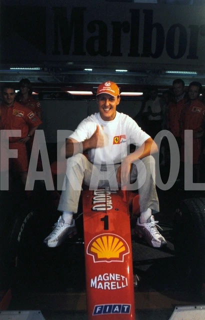 Photo Vintage Michael Schumacher – Ferrari – Monza 1998 – Tirage Argentique 22x15cm