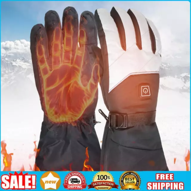 Electric Heated Gloves Motorcycle Gloves Cold-Proof for Winter(with Battery Box)
