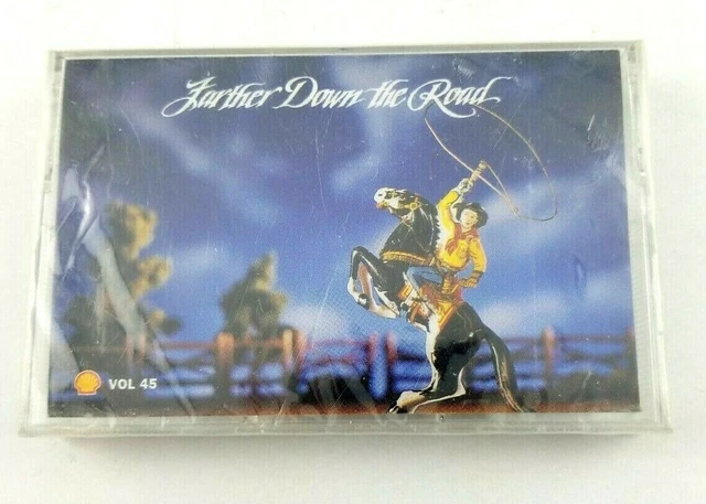 NEW! CASSETTE TAPE! FURTHER DOWN THE ROAD Vol 45 Shell Gas Station Country Music