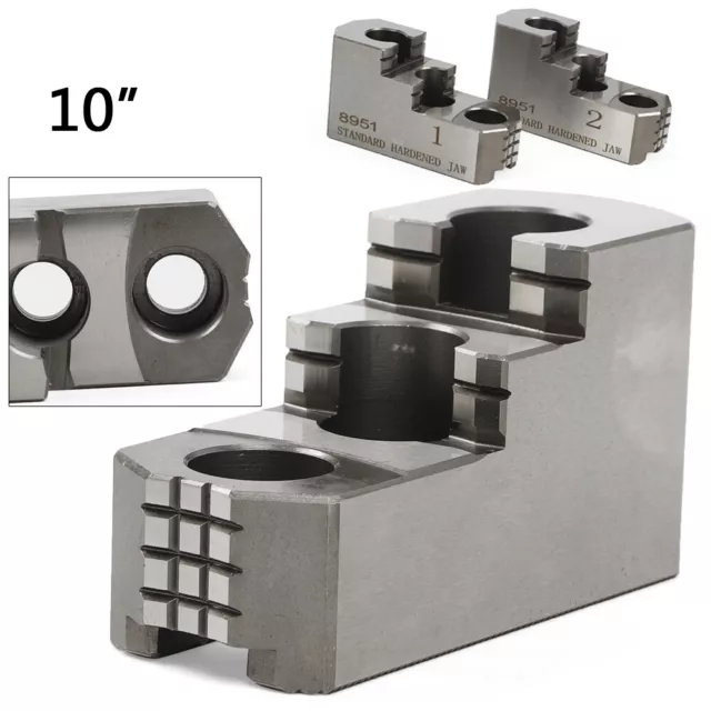 3-SETS 10" HARD JAWS,for Kitagawa B-210 Type 1.5mm x 60 CNC Lathe US STOCK NEW