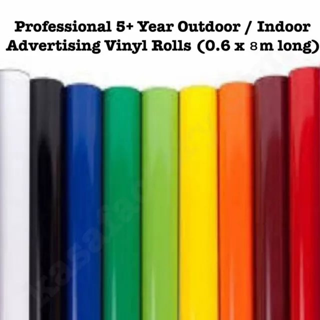 KASA Plotter Cutter Vinyl Roll PVC Design Film 140g Paper Advertising 0.6m x 8m