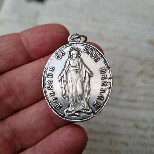 Pendentif Médaille Apollon En Argent Massif (sterling) - Grande Taille - Occasion