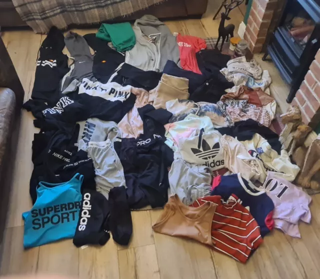 Girls/Ladies Large Bundle Teenager Small Woman Top Sports Brands 46 items Nike,