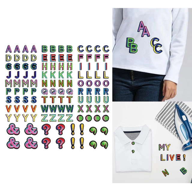 alphabet and letters -Z Words Chenille Applique for Fabric Crafts Shirts