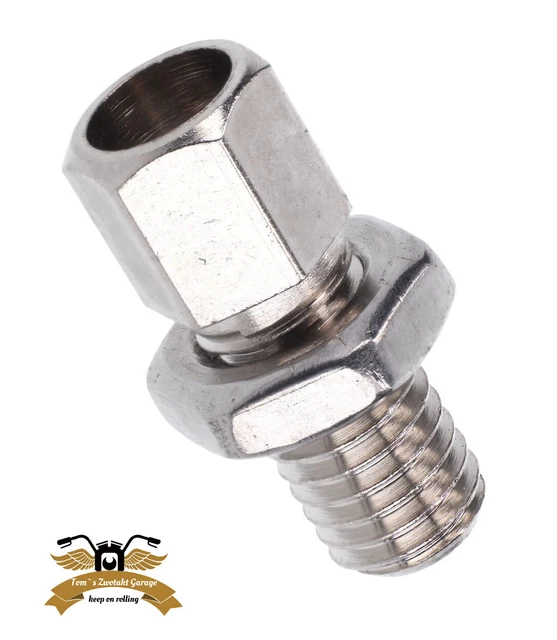 Einstellschraube Rändelschraube M8x25mm Bowdenzug Stellschraube Mofa Moped