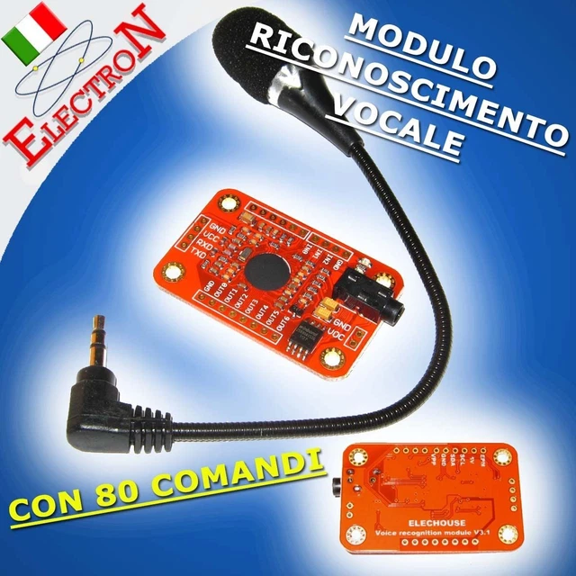 80 COMMAND VOICE Recognition Module - Voice Speech Recognition V3 ...
