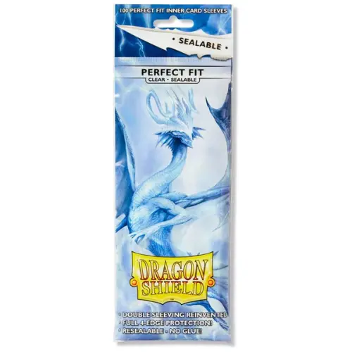 Dragon Shield - Perfect Fit Standard Size Sealable Sleeves 100pk - Clear AT-1320