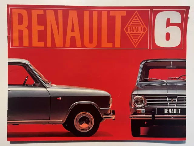 Pubblicità Brochure - Renault 6 - Anni '70