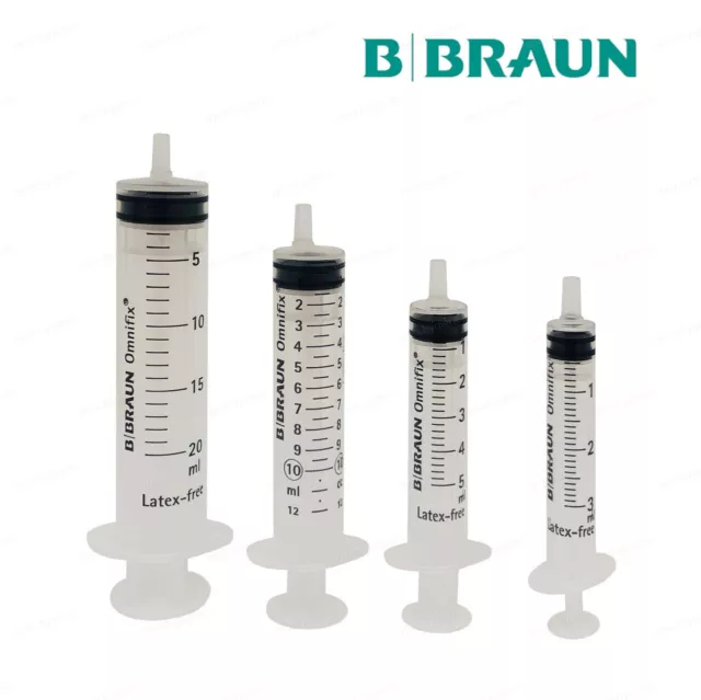 BRAUN OMNIFIX Sterile Syringe | 1ml 3ml 5ml 10ml 20ml Luer Slip Hypodermic