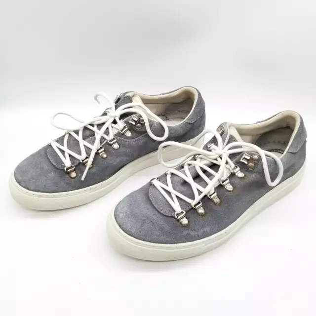 Diemme Italy Men Suede Low Top Sneakers Gray 41 US 8