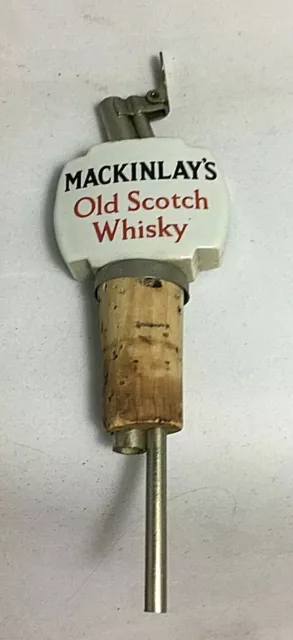 Vintage Mackinlays Old Scotch Whiskey Cermaic Pourer Bottle Topper