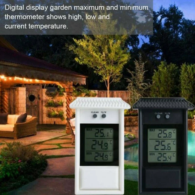 Digital Display Greenhouse Thermometer Garden Outdoor Wall Waterproof Supplies