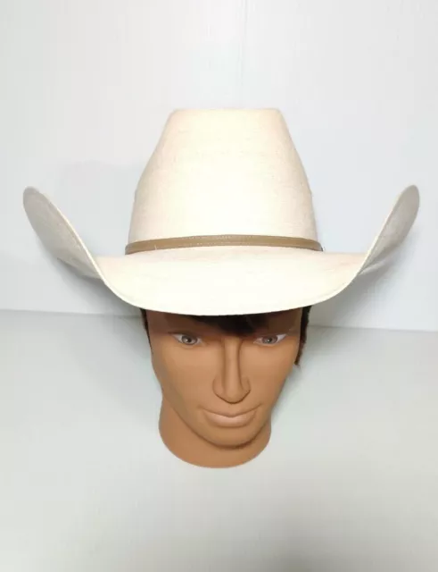 Atwood 7X Kaycee straw Cowboy Hat size L Oval Beige western sun hat