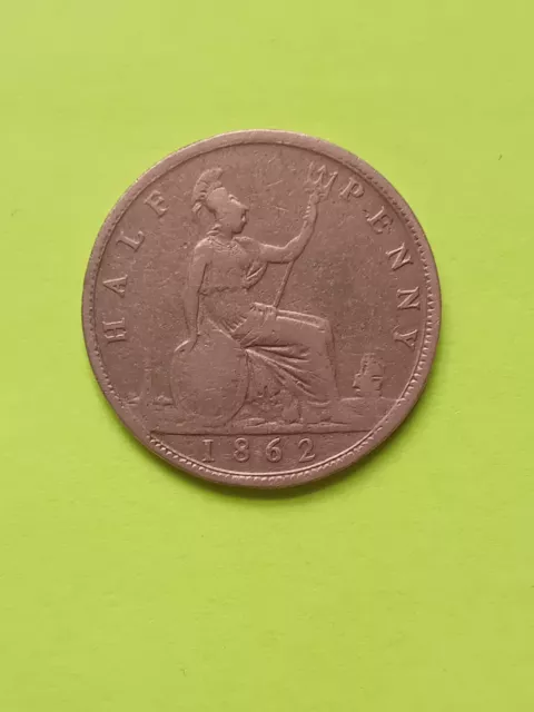 Half Penny 1862 - VICTORIA - Great Britain coin - [F] - FINE