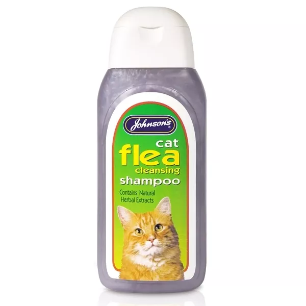 Champú limpiador sensible a pulgas Johnson's Cat 125 ml y 200 ml opciones disponibles