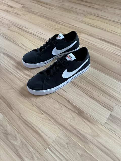 Sneaker Herren, Nike Court Legacy Canvas, Gr. 43, schwarz weiß