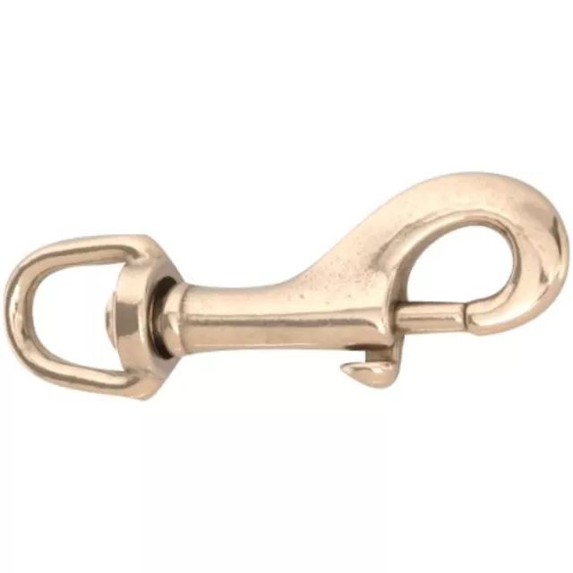 Campbell T7631324 Swiveling Bolt Snap, Stainless Steel, Polished, 3/4" Round
