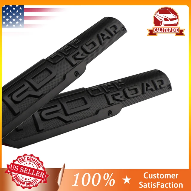 2x MATTE BLACK OFF ROAD Fender Side Door Emblem Sticker Fit For Tacoma Truck