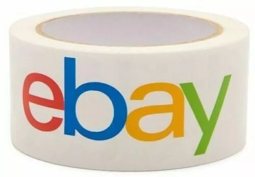 2 Rolls 2" x 75 yds Official eBay Branded Packaging Packing Package Carton Tape