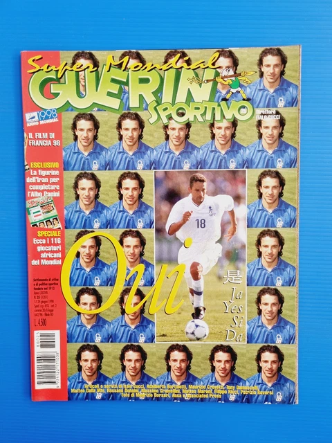 GUERIN SPORTIVO 32-1998 ROBERTO BAGGIO INTER -MARCO PANTANI VINCE TOUR DE FRANCE