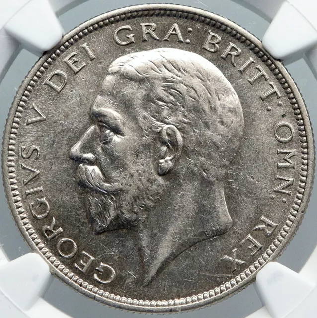 1931 Great Britain UK KING GEORGE V Vintage Silver Half Crown Coin NGC i88561