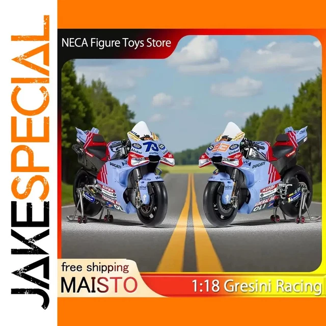 Maisto Moto GP 1/18 - Réplica Honda RCV 2003 Pilotée Par Gibernau, Occasion