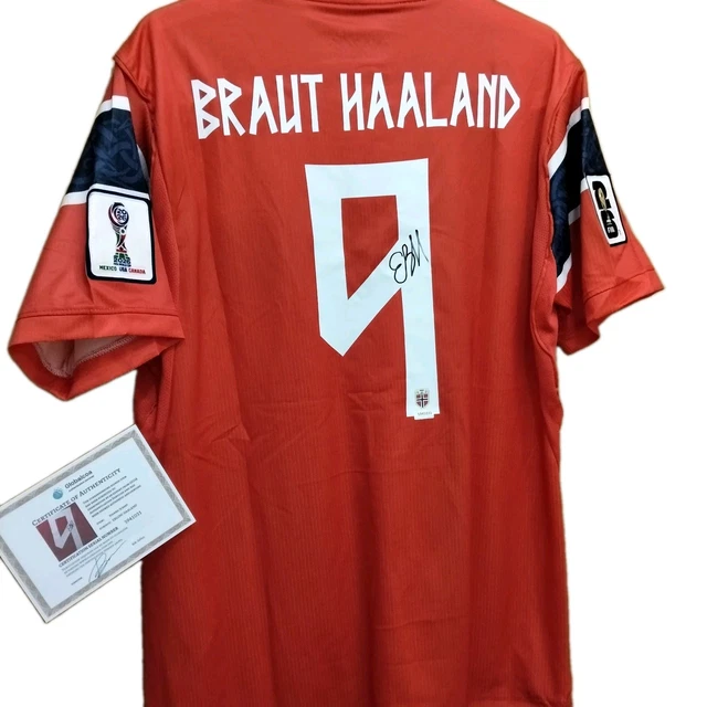 ERLING HAALAND FIRM La Camiseta De Noruega Del Mundial De 2026 Con COA erling-haaland-firm-la-camiseta-de-noruega-del-mundial-de-2026-con-coa