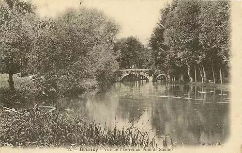 Cpa Brunoy View Of Yerres At The Bridge Of Soulins