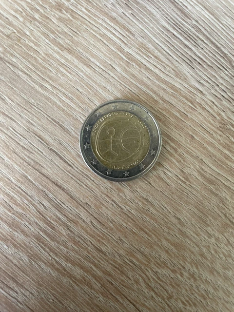 Pièce rare de 2 euros - Commémorative république française - UEM 1999 -2009