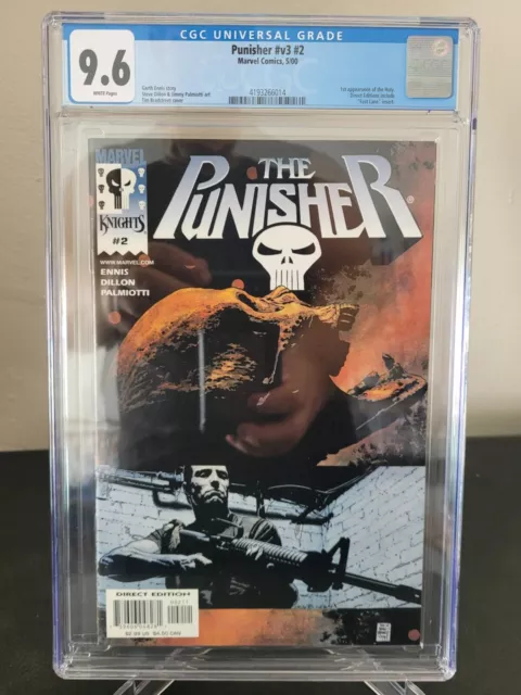 THE PUNISHER Vol 3 #2 CGC 9.6 GRADED MARVEL COMICS 1ST APPEARANCE OF THE HOLY!