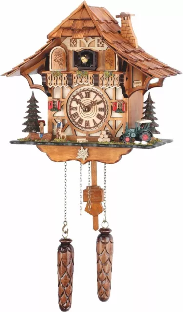 Trenkle Quartz Cuckoo Clock Black Forest House with Music TU.482.QM.HZZG