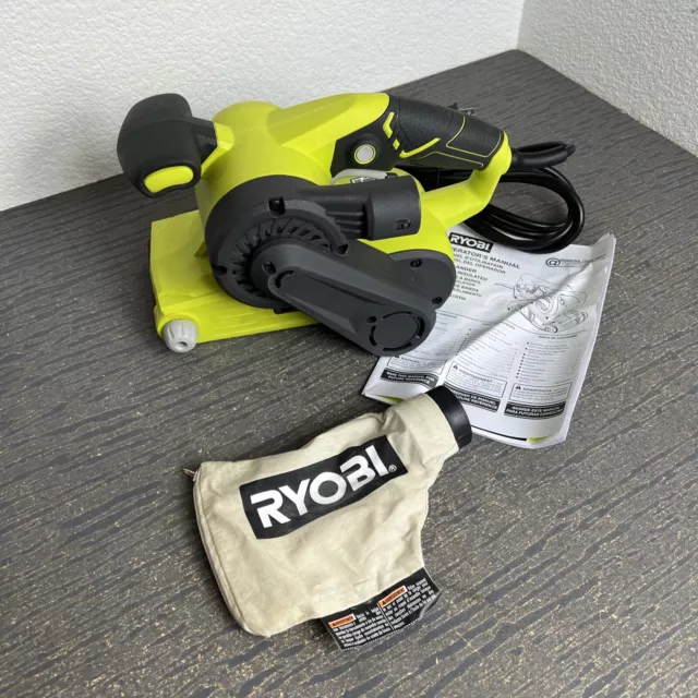 Lijadora de mano con cinturón con cable Ryobi BE319 3x18 pulgadas ligeramente usada