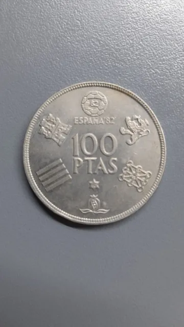 España moneda 100 pesetas año 1980*80 - Mundial 82