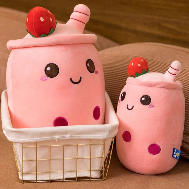 Stuffed Toys Boba Milk Tea Plush Toy Bubble Tea Plush Toy Plush Soft Cushion