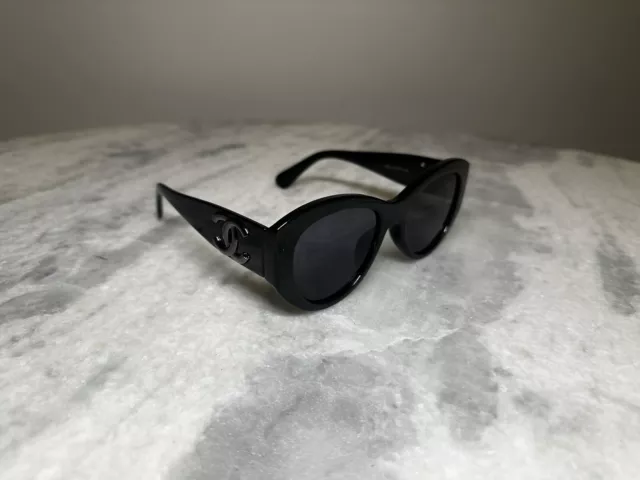 Sunglasses: Butterfly Sunglasses, acetate & calfskin — Fashion