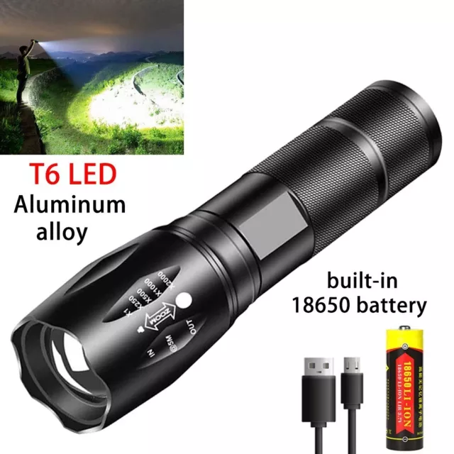 CJBIN Mini lampe de poche LED, rechargeable par USB, mini lampe de poche,  petite taille, extrêmement lumineuse, porte-clés LED avec lumineuse, pour  camping, randonnée, pêche, urgence, étanche : : Bricolage