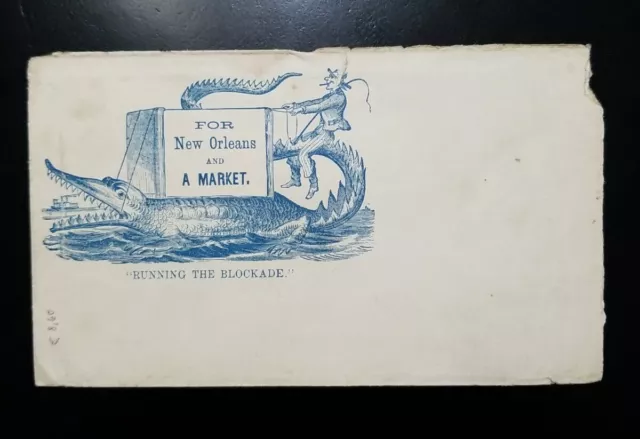Us Civil War Era Patriotic Postal History Cover Unused