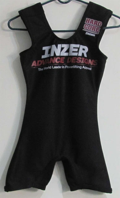 Inzer HardCore Squat Suit Size 26 Black (Straps Shortened 3" @ Inzer) LN