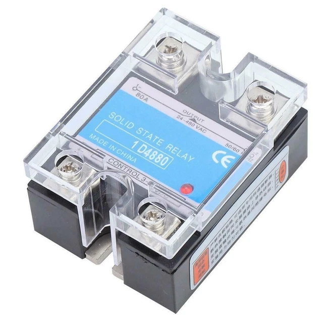 Relè semiconduttore di lunga durata dissipazione rapida del calore 24-480 V AC 80A DC-AC