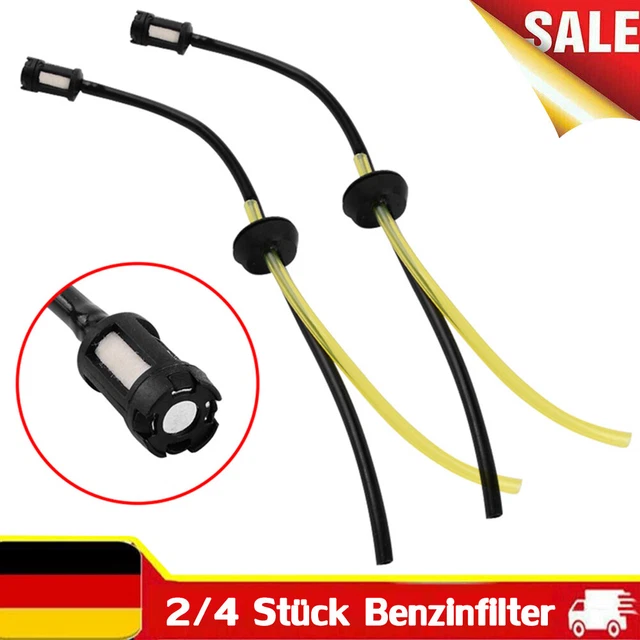2/4x Ersatz Benzinschlauch Benzinfilter Dichtung Set für Motorsense Heckenschere