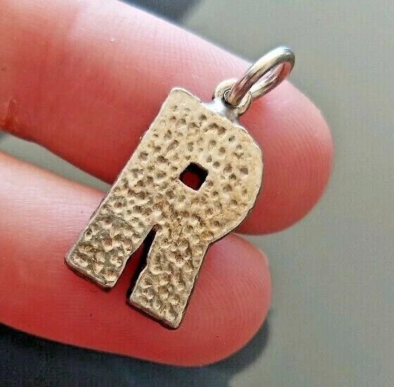 Ciondolo A Catena Semplice Lettera R In Argento Sterling 925 Lettera Del Nome